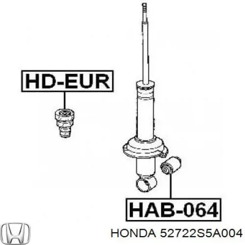 Tope de amortiguador trasero Honda 52722S5A004 precio, desde 5,96 EUR