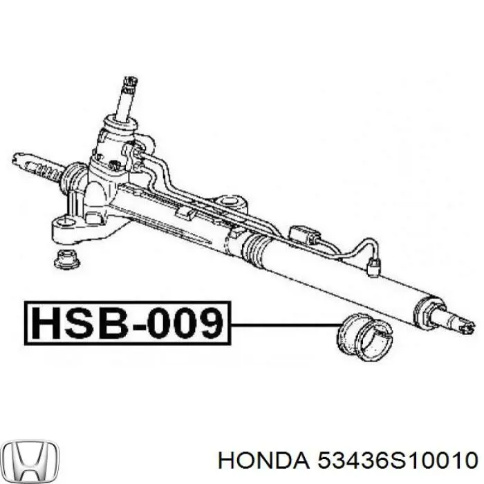 53436S10010 Honda Silentblock de montaje de la cremallera de dirección