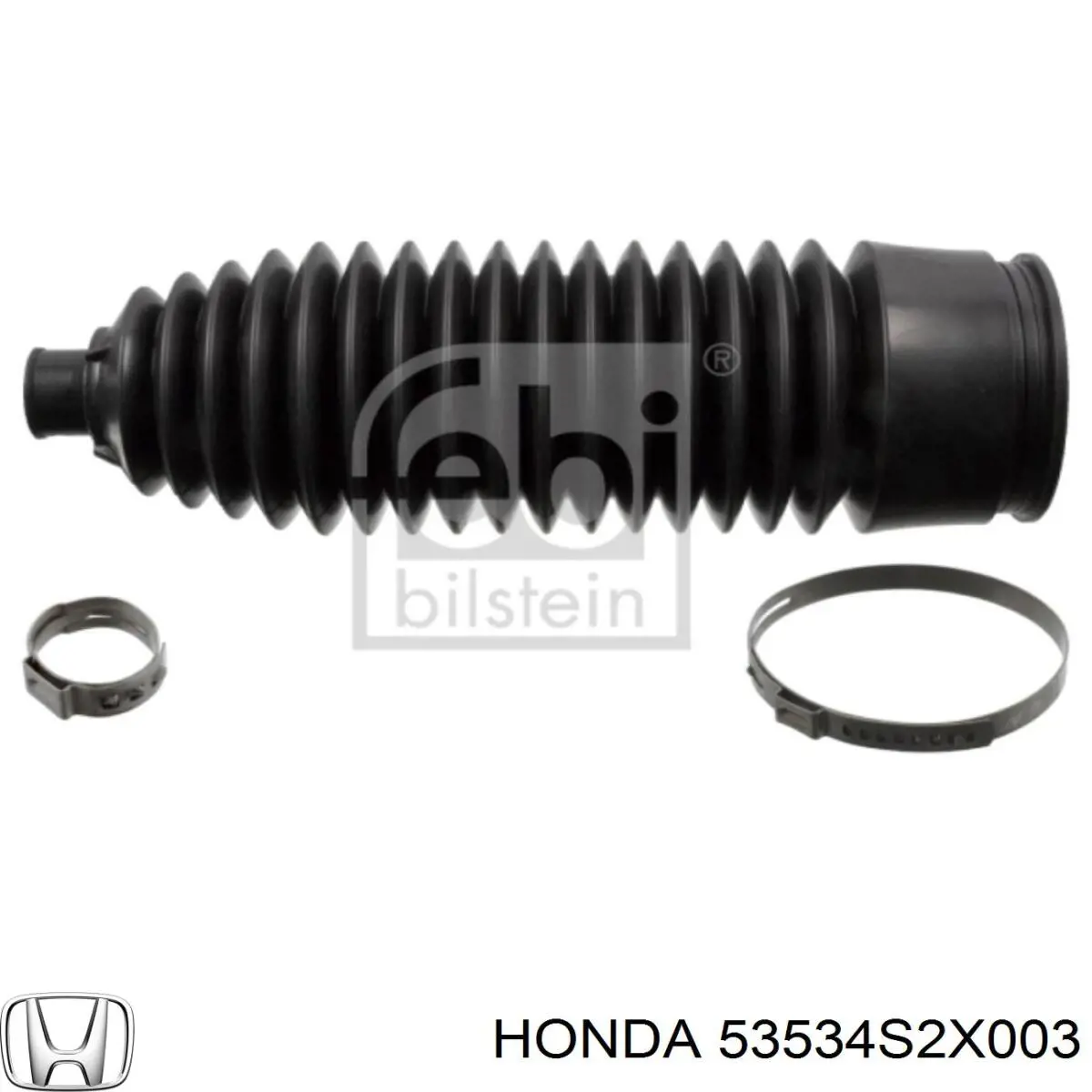 53534S2X003 Honda bota de direccion izquierda (cremallera)