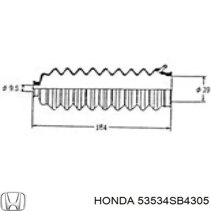 53534SB4305 Honda fuelle dirección