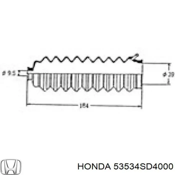 Comprar 53534SD4000 Honda Plumero de dirección