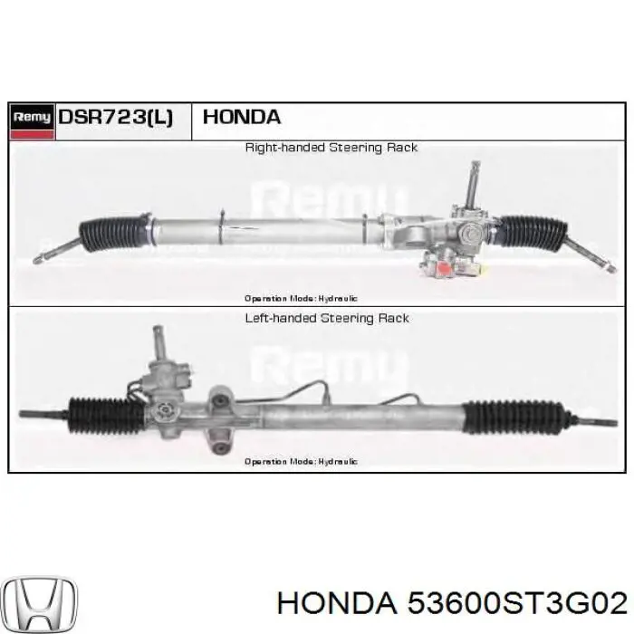 Comprar 53600ST3G01 Honda Cremallera
