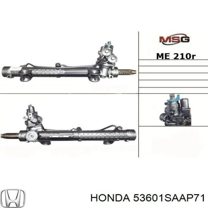 Cremallera de dirección 53601SAAG52 Honda