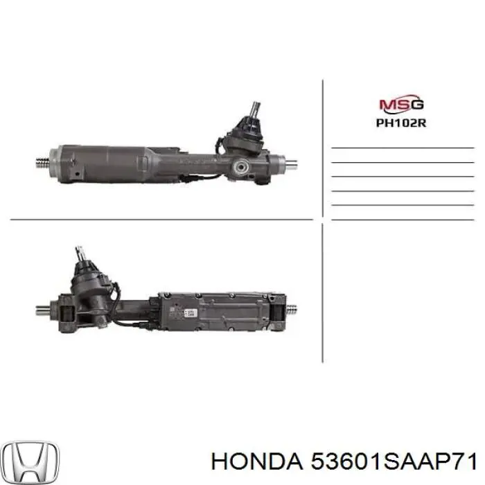 Engranaje de dirección Honda 53601SAAG52 precio, desde 114,97 EUR