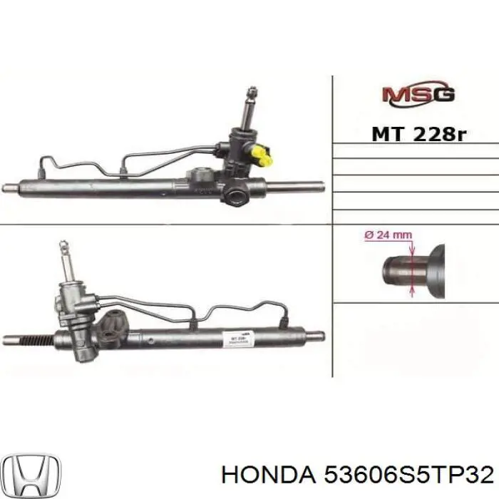 Caja de dirección para Honda Civic (EN2, ES9)