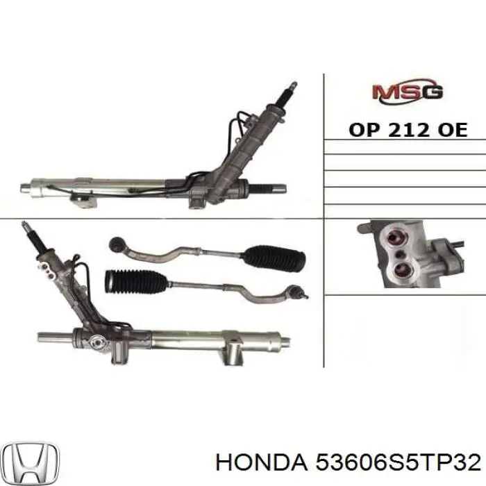 Comprar 53606S5TG32 Honda Cremallera