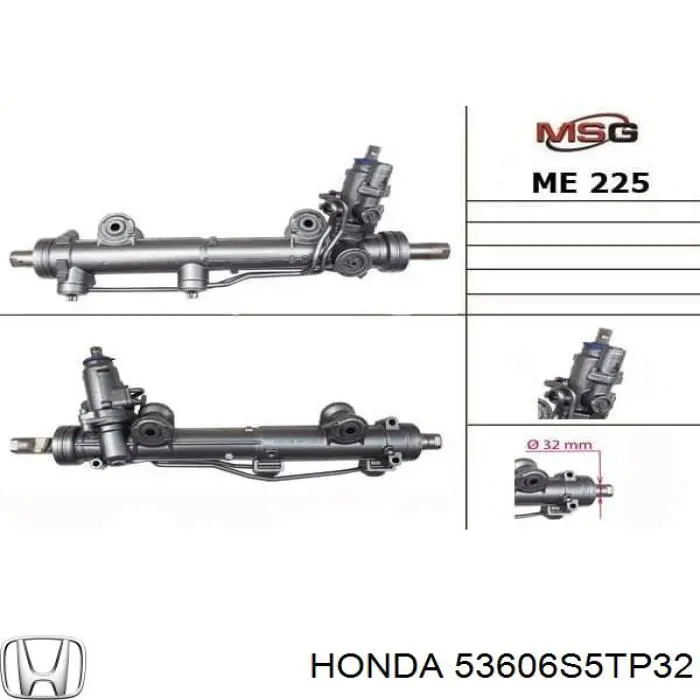 Comprar 53606S5AG52 Honda Cremallera