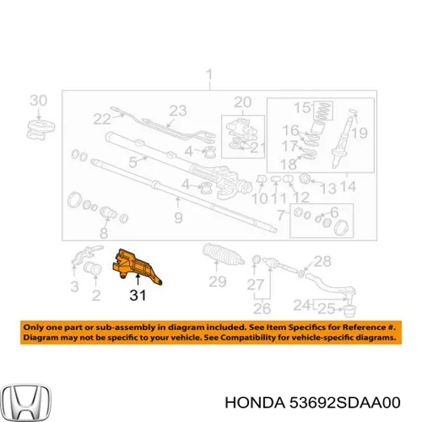  Honda 53692SDAA00 precio, desde  
