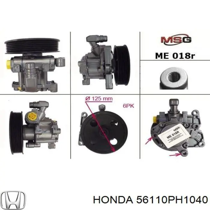 Comprar Bomba de dirección Honda Accord III CA4, CA5