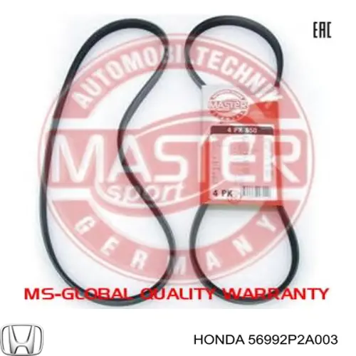 Comprar 56992P2A003 Honda Correa trapezoidal