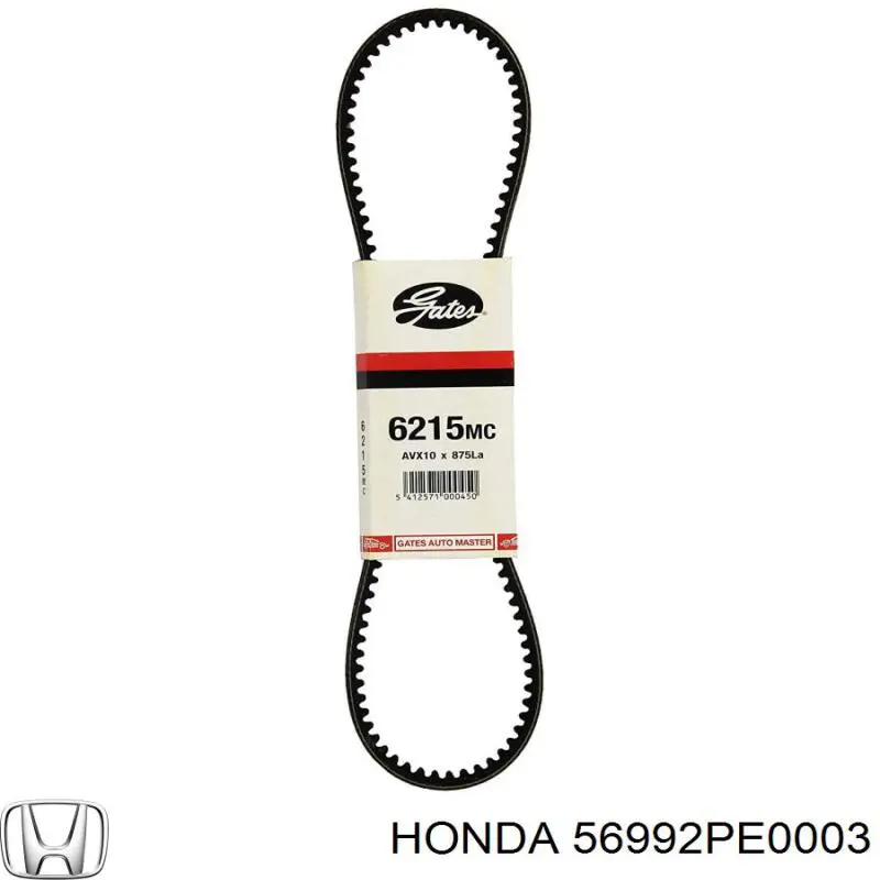 56992-PE0-003 Honda correa trapezoidal