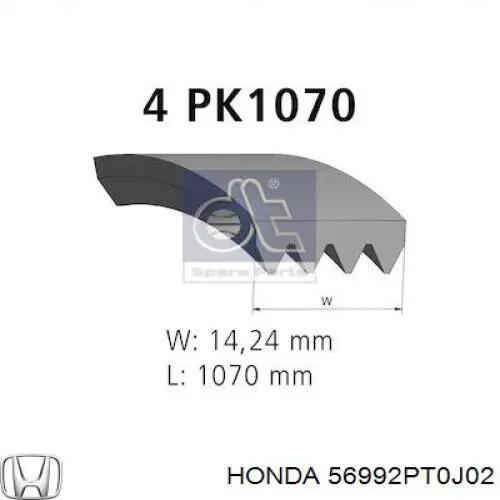 Correa accesorios Honda 56992PT0J02