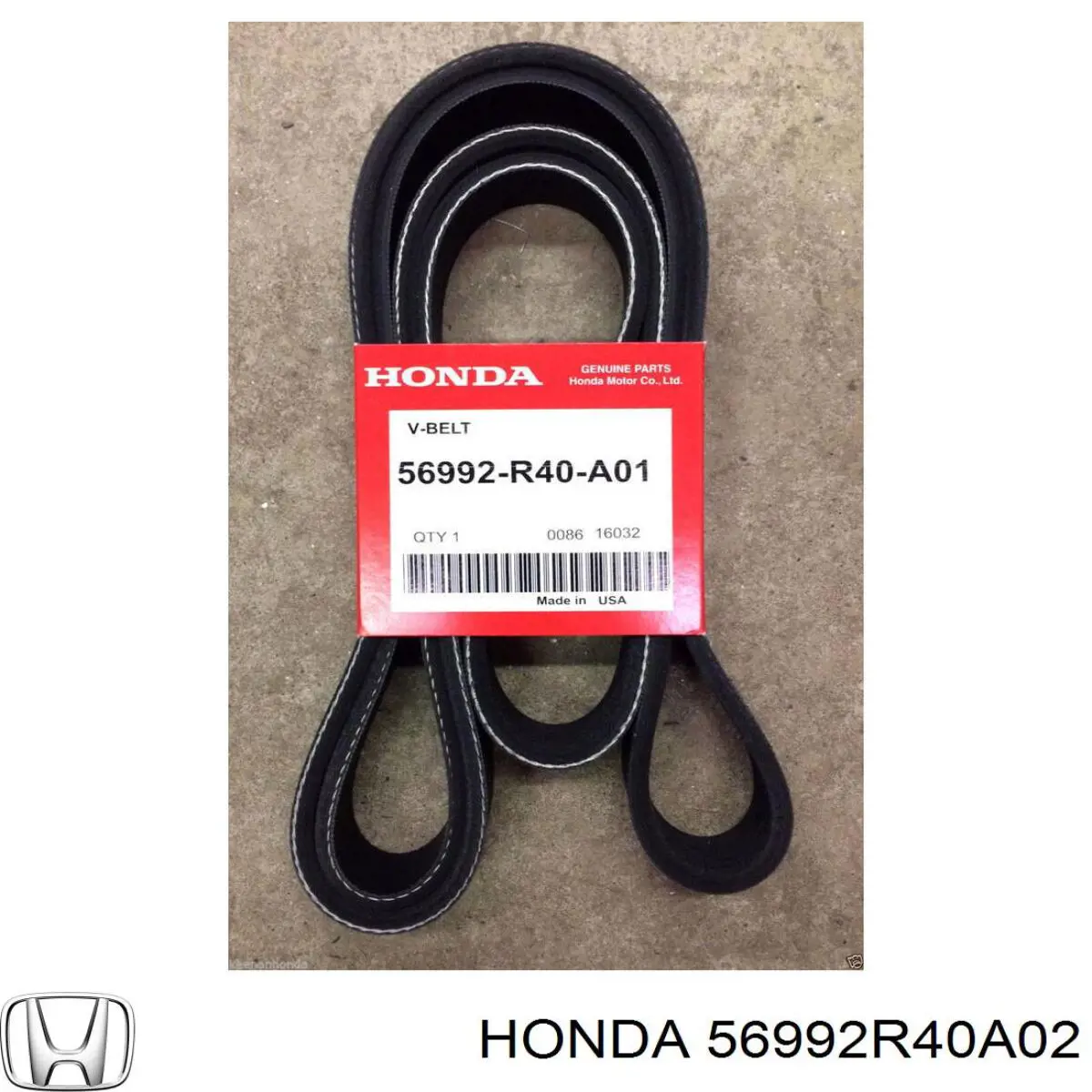 Correa de alternador 56992R40A02 Honda