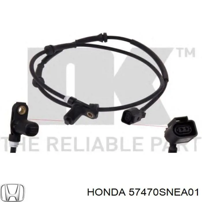 57470SNEA01 Honda sensor abs trasero derecho