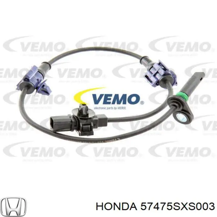 57475SXS003 Honda sensor abs trasero izquierdo