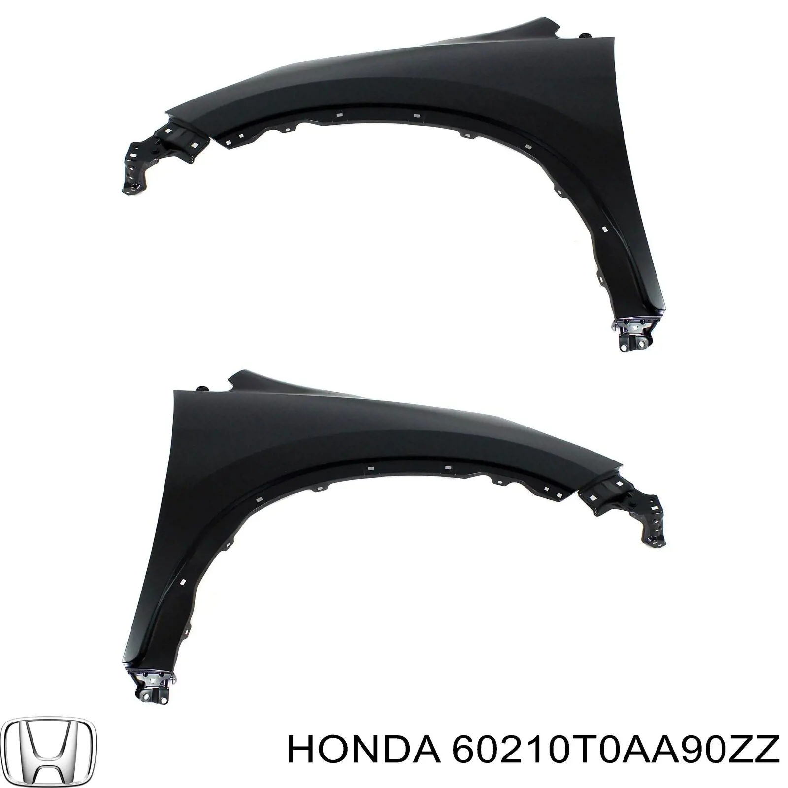 Guardabarros delantero derecho para Honda CR-V (RM)