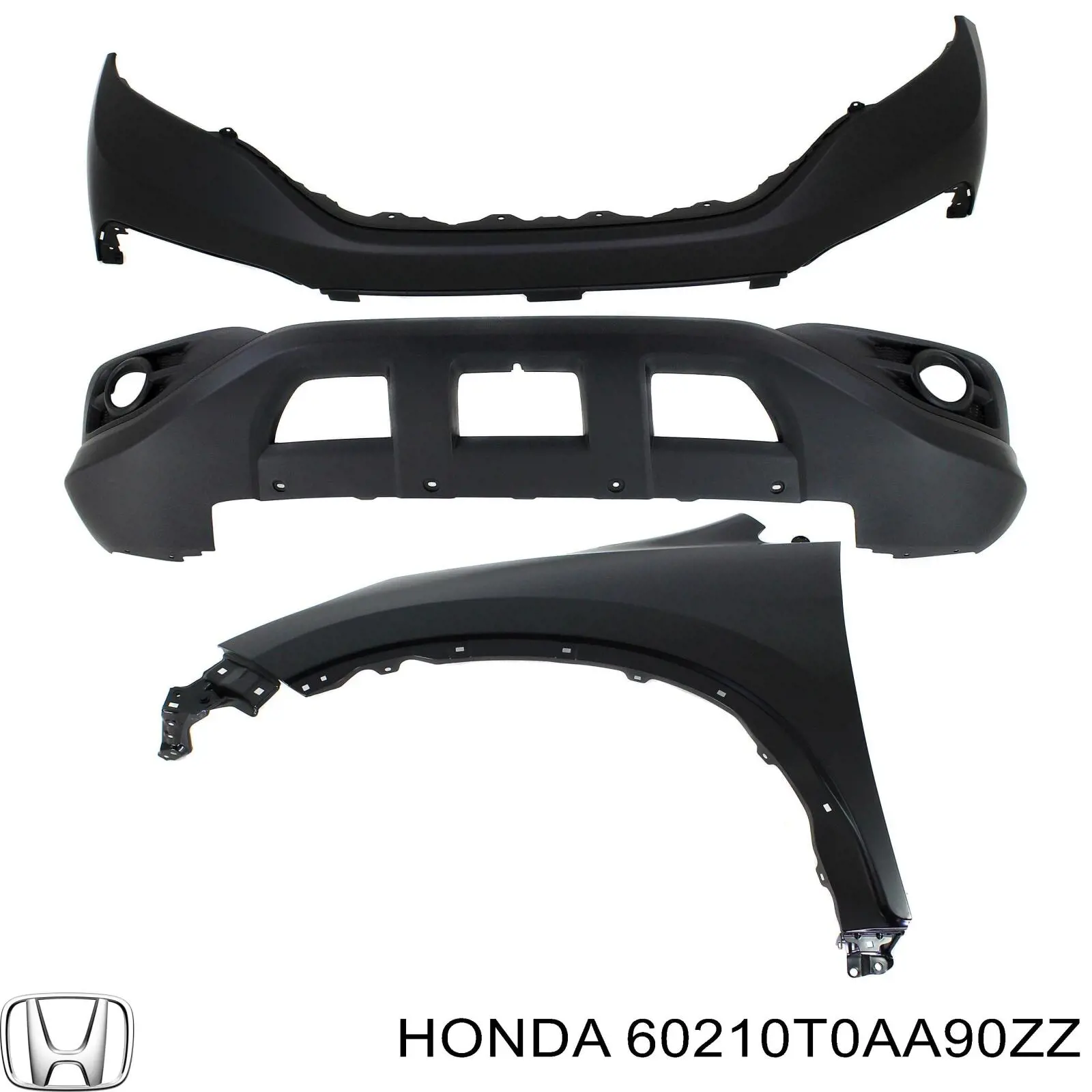 Guardabarros delanteros derecho Honda 60210T0AA90ZZ precio, desde 61,79 EUR