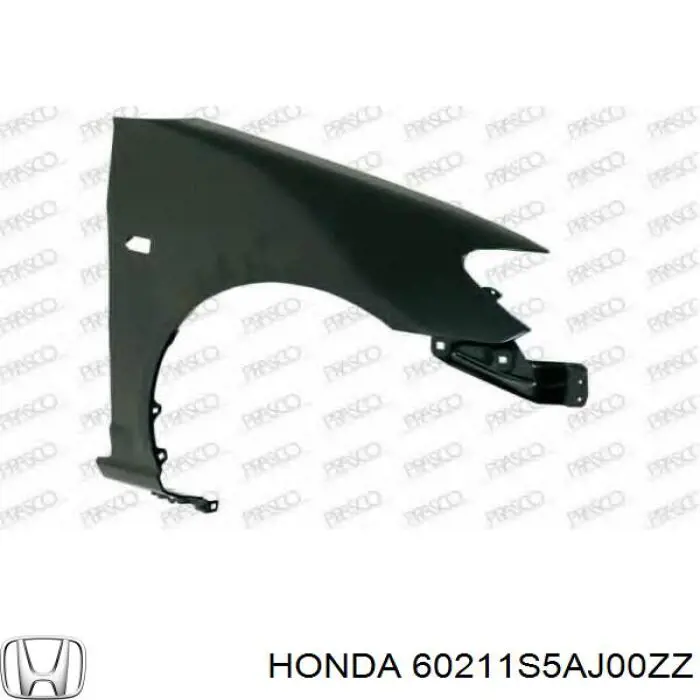 Guardabarros delantero derecho para Honda Civic (EM)
