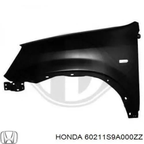 Guardabarros delanteros derecho Honda 60211S9A000ZZ precio, desde 64,46 EUR