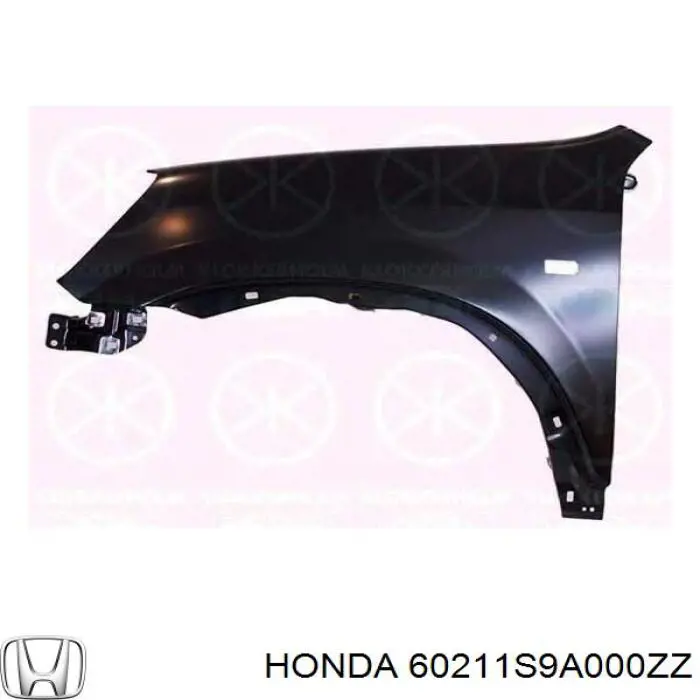 Guardabarros delantero derecho para Honda CR-V (RD)