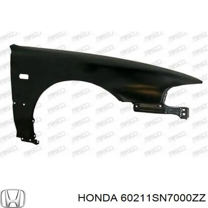 Guardabarros delantero derecho para Honda Accord (CE)