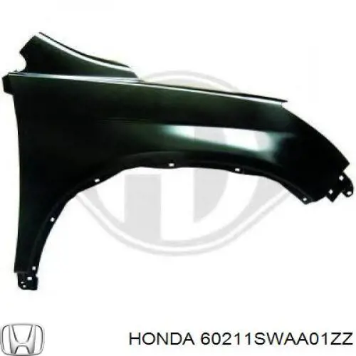 Guardabarros delanteros derecho Honda 60211SWAA01ZZ precio, desde 70,63 EUR