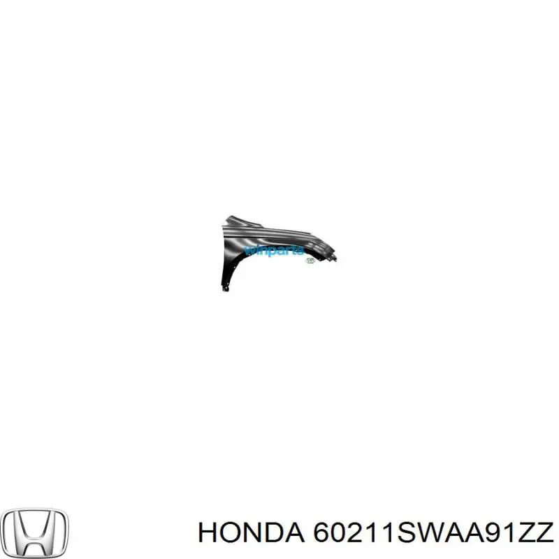 60211SWAA91ZZ Honda Aleta delantera