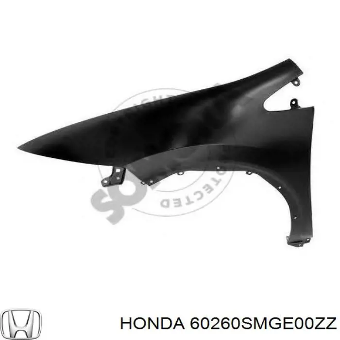 Guardabarros delantero izquierdo para Honda Civic (FK1)