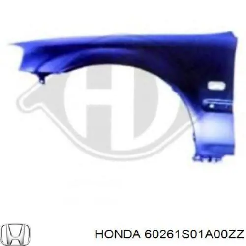 60261S01A00ZZ Honda guardabarros delantero izquierdo