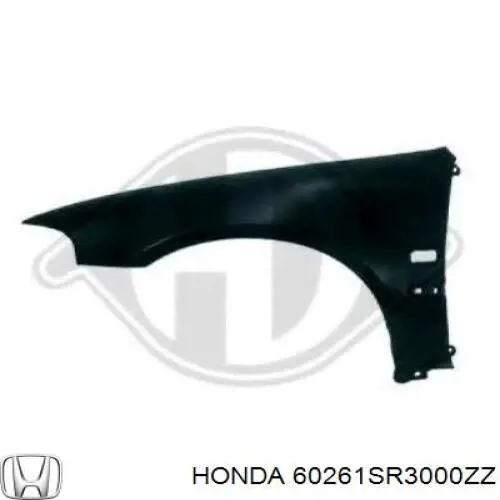 Aleta delantera izquierda 60261SR3000ZZ Honda