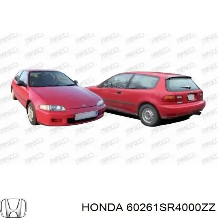 Guardabarros delantero izquierdo para Honda Civic (EG, EH)