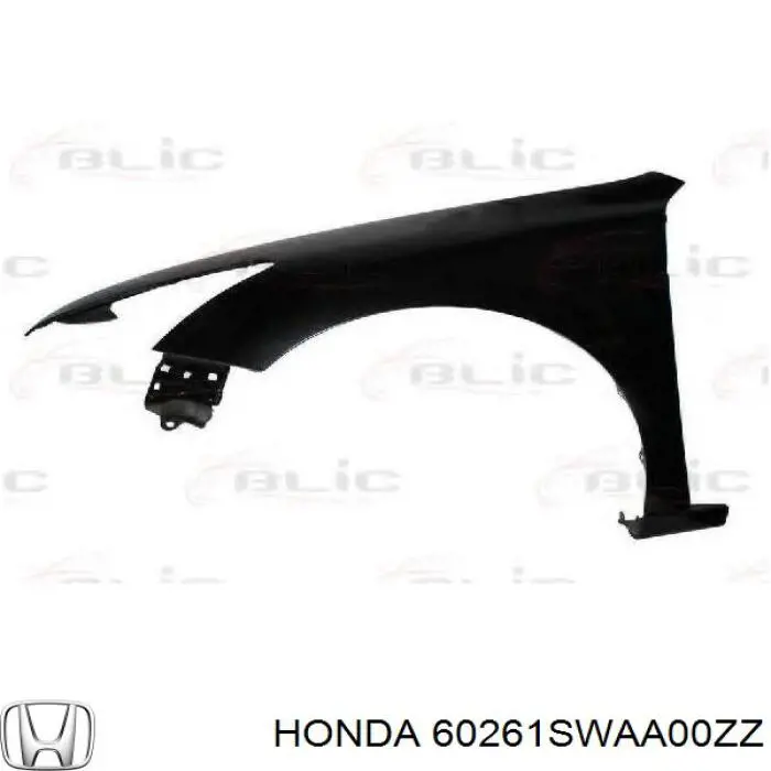 60261SWAA00ZZ Honda Aleta delantera izquierda
