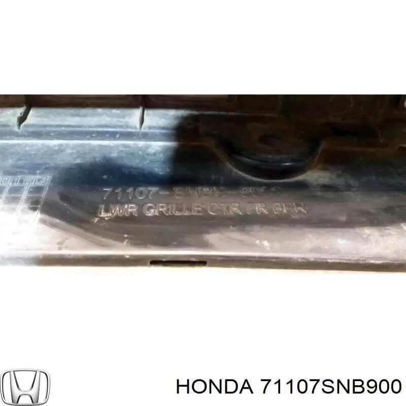 Rejilla de ventilación, parachoques delantero, central para Honda Civic (FD1)