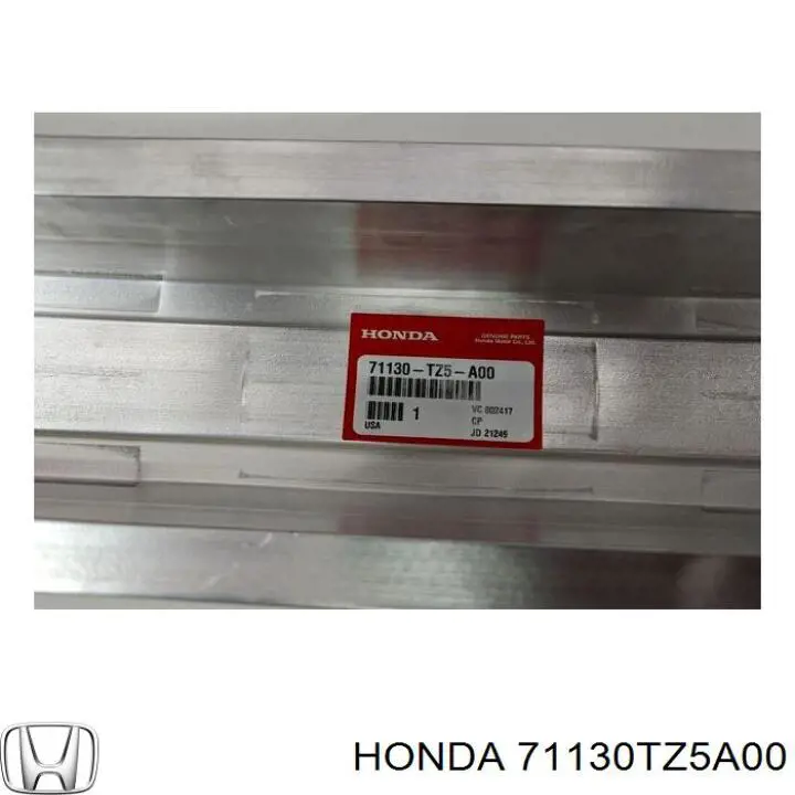 71130TZ5A00 Honda Refuerzo parachoque delantero