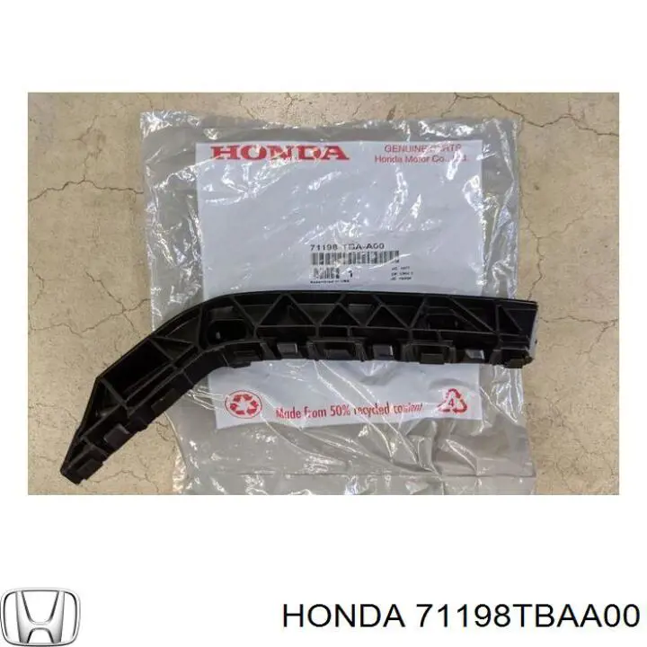 Soporte de parachoques delantero izquierdo para Honda Civic (FC, FK)