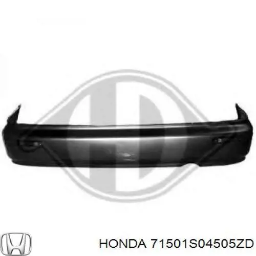 71501S04505ZD Honda parachoques trasero