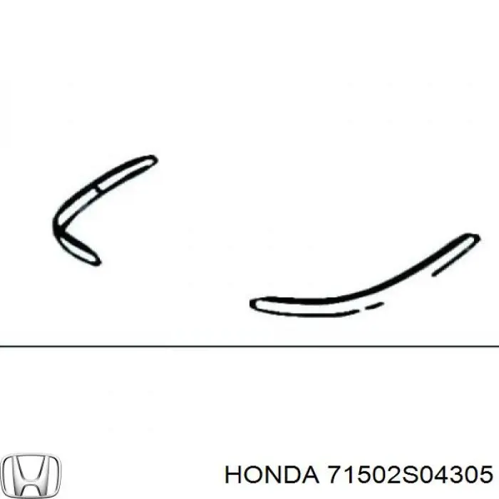 Listón embellecedor/protector, parachoques trasero derecho Honda Civic 6 (EJ9, EK3/4)