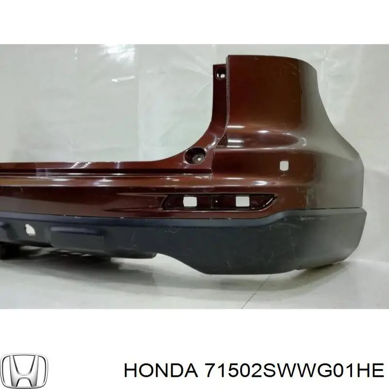 71502SWWG20 Honda parachoques trasero, parte inferior