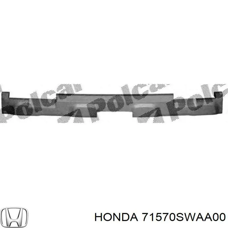 71570SWAA00 Honda absorbente parachoques trasero