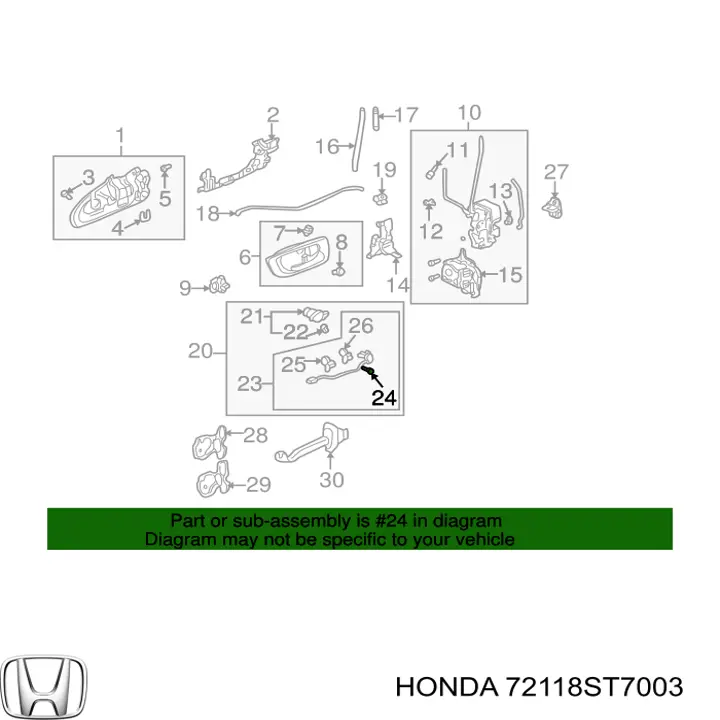 72118ST7003 Honda