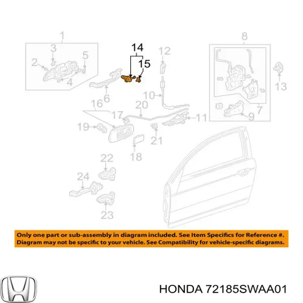 72185SWAA01 Honda