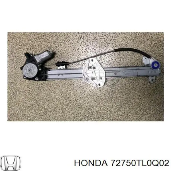 72750TL0Q02 Honda Mecanismo de elevalunas de la puerta trasera izquierda