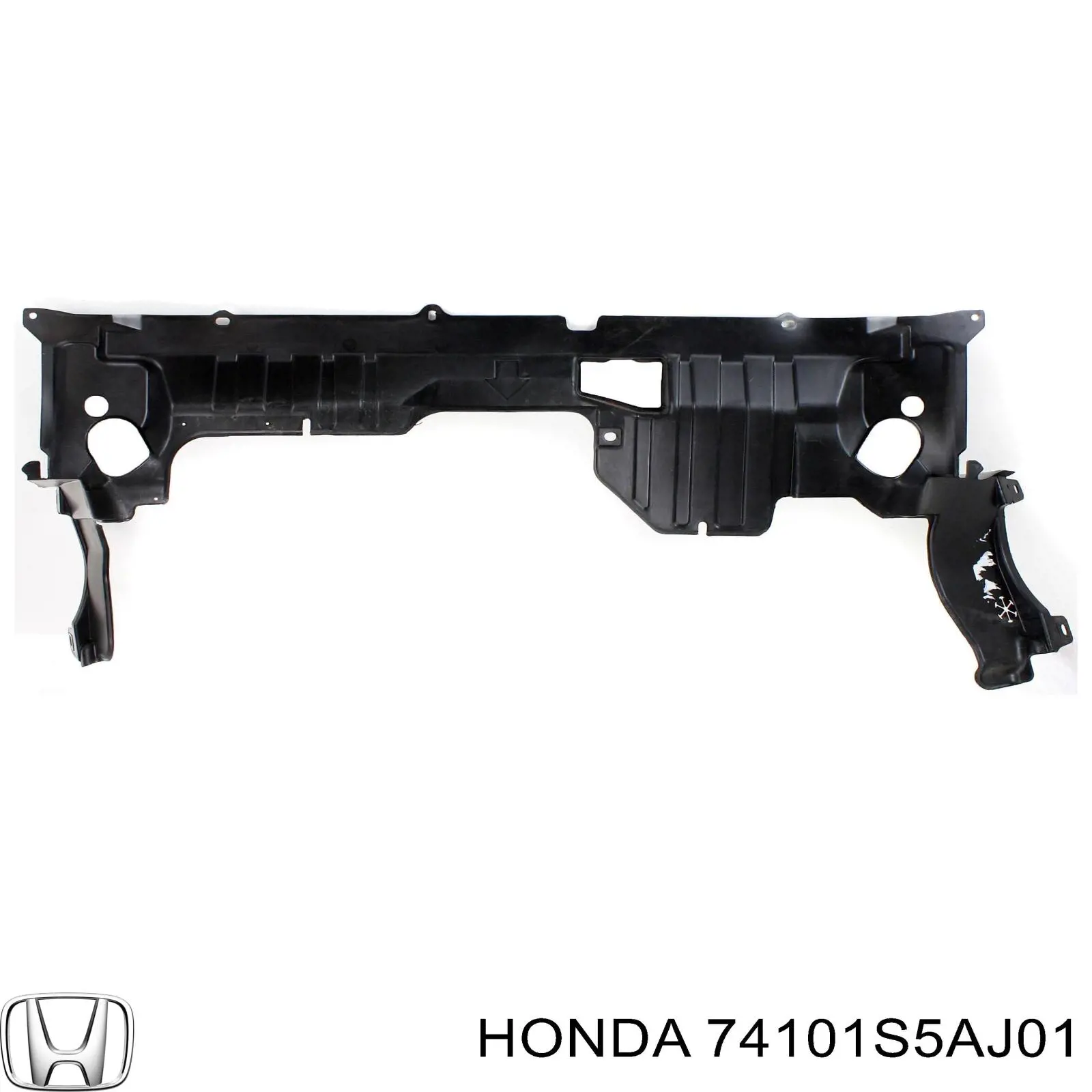 Guardabarros interior, aleta delantera, derecho para Honda Civic (EM)