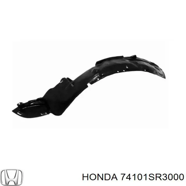 Guardabarros interior, aleta delantera, derecho para Honda Civic (EG, EH)