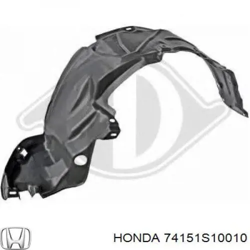 Guardalodos interior izquierdo, guardafango delantero Honda 74151S10010 precio, desde 18,23 EUR