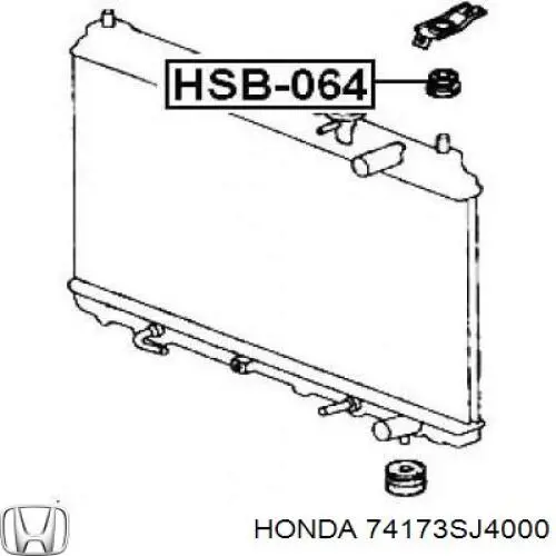 Comprar 74173SJ4000 Honda Soporte superior de radiador