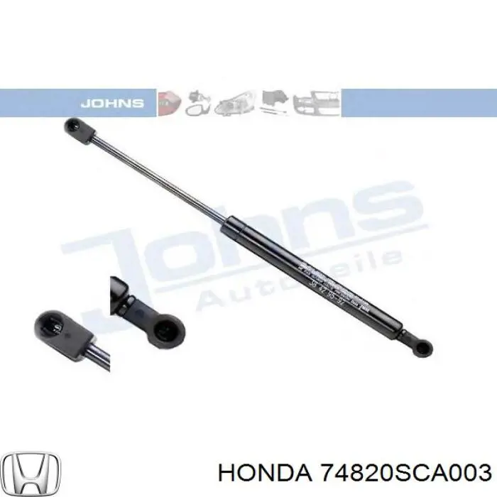 74820SCA003 Honda amortiguador para porton trasero (3/5 puertas traseras (lisas)