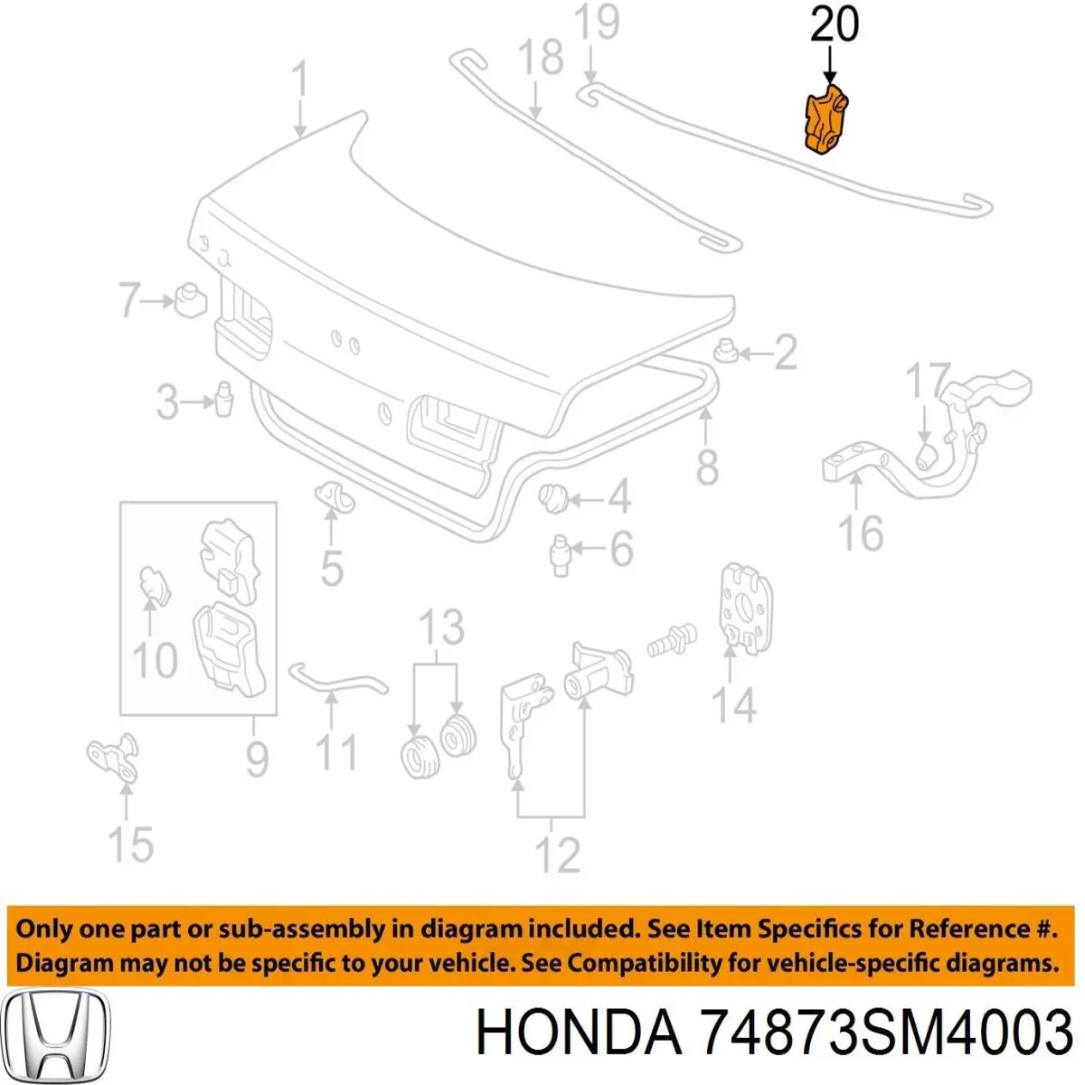 74873SM4003 Honda