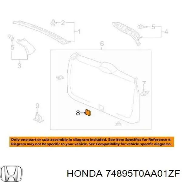 74895T0AA01ZF Honda