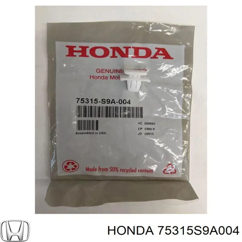 75315S9A004 Honda clips de fijación de moldura de puerta